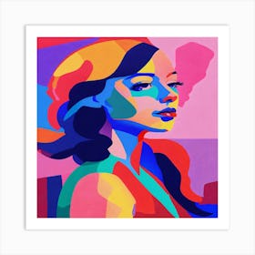 Woman'S Face Art Print