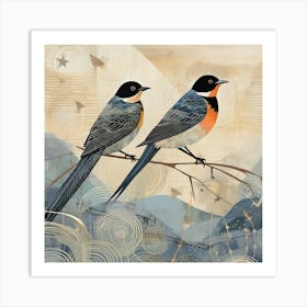 Bird In Nature Barn Swallow 3 Art Print