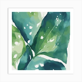 Green Leaves Art Print