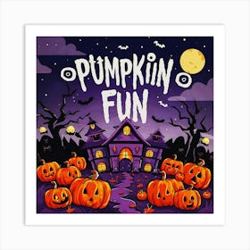 Happy halloween Illustration Spooky Horror devi background10 (2) Art Print