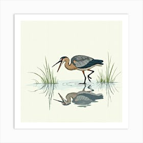 Blue Heron Art Print