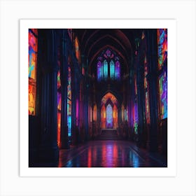 Stained Glass Art Print