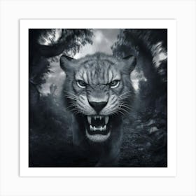 Tiger In The Forest Art Print