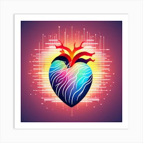 Heart - Heart Stock Videos & Royalty-Free Footage 1 Art Print