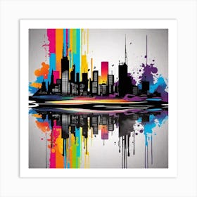 City Skyline 18 Art Print