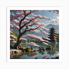 Japanese Cherry Blossoms Art Print