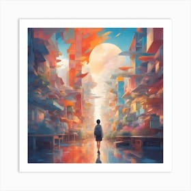 City In The Sky Art Print