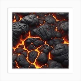 Lava texture 21 Art Print