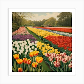 Tulip Field 2 Art Print