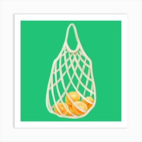 Oranges In A Bag Art Print