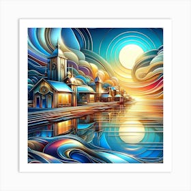 Psychedelic Painting 23 Art Print