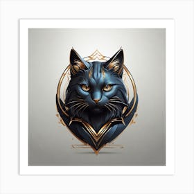 Black Cat Art Print