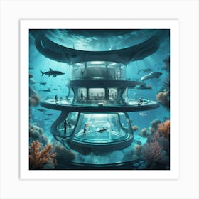 Underwater City Art Print