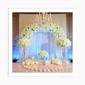 Flux Schnell A Lavish Wedding Decoration Setup With A Elegant Affiche