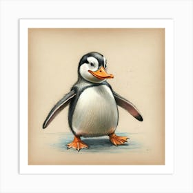 Penguin 10 Art Print