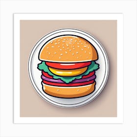 Hamburger Icon Art Print