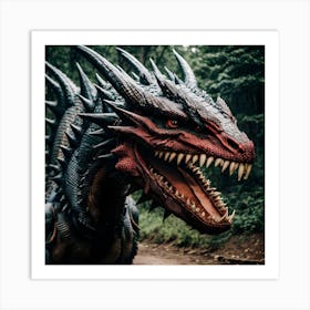 Dragon In The Woods Art Print