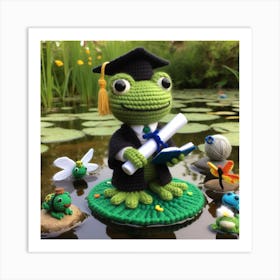 Amigurumi, Frog 2 Art Print