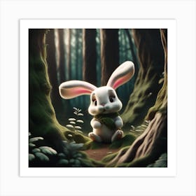 Rabbit In The Woods 13 Art Print