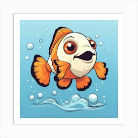 Clown Fish Art Print