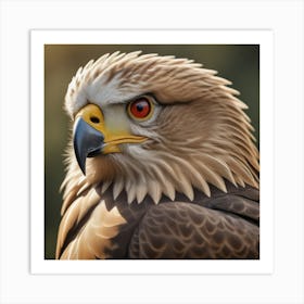 Aigle D Or T Te En Gros Plan Portrait D Un Oiseau De Proie Gros Plan 3 Art Print