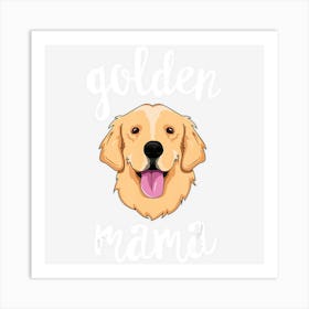 Golden Retriever Mama Mother Dog Pet Gift Art Print