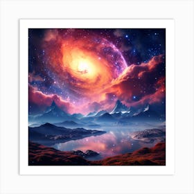 Nebula In Space Art Print