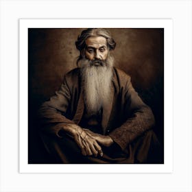 Portrait Of An Old Man 3 Art Print