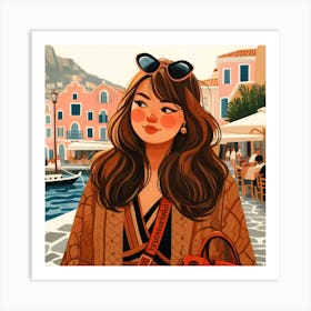 Beautiful Asian Girl Art Print