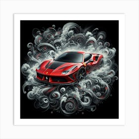 Ferrari 488 Art Print