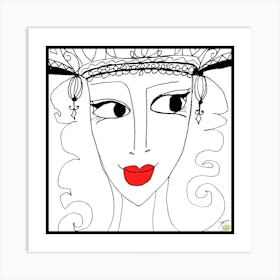 ‎Queens In The Game No Glasses 005 by Jessica Stockwell Art Print