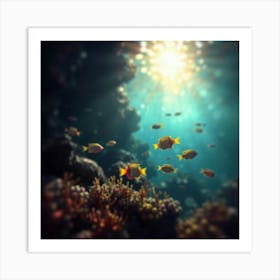 Underwater Fishes 1 Art Print