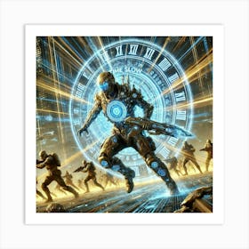 A Dynamic Depiction Of The Time Slow Ability Used Art Print