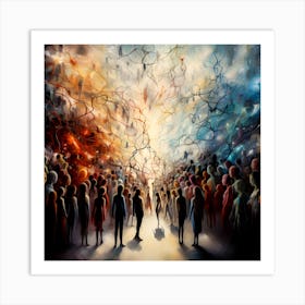 'The Crowd' 1 Art Print