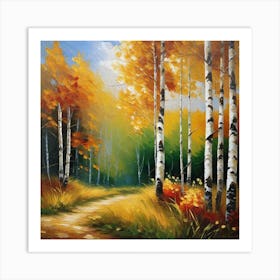 Autumn Path 5 Art Print