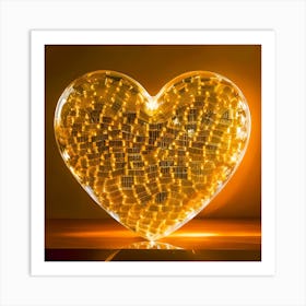 Heart DNA Of Love Art Print