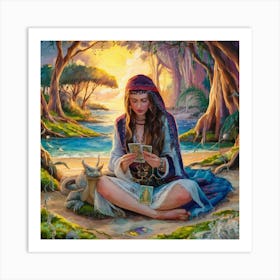 Tarot Card Reading 12 Art Print