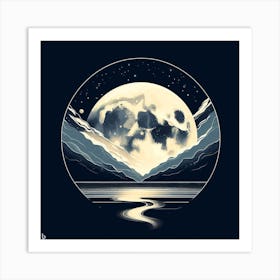 Full Moon In The Sky 1 Art Print