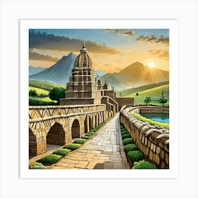 Firefly The People Of The Indus Valley Civilization Lived In Well Planned Cities With Advanced Infra (3) Art Print