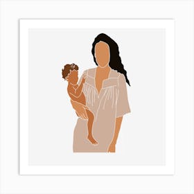 Mother And Child 6 Art Print