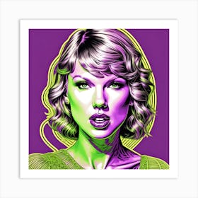 Taylor Swift Pop Star Art Print