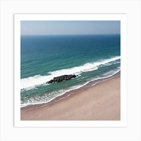 aerial view ofbeach 10 Art Print