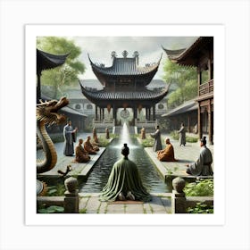 A Serene Scene Showing The Purpose Of The Harmony Art Print