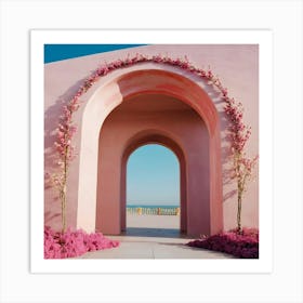 Pink Archway 12 Art Print