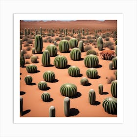 Cactus In The Desert Art Print