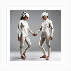 Futuristic Couple 41 Art Print