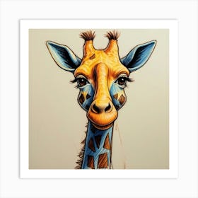 Giraffe 129 Art Print