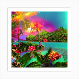 Tropical Paradise Art Print