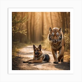 Tiger Shepherd Art Print