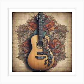 Guitar Art Print